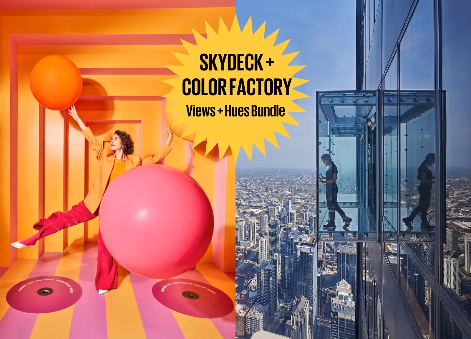 Skydeck and Color Factory Announce the “Views & Hues” Ticket Bundle